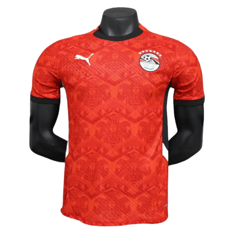 2025-26 Players Edition Egypt Home Red Football Jersey
